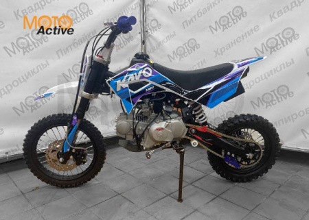 Питбайк KAYO MINI K125EM 14/12 (механ. сцепл., эл. стартер)